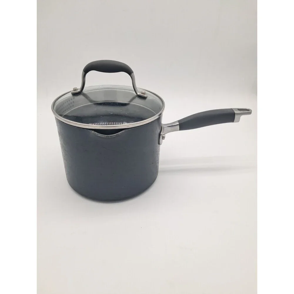 Anolon Advanced Hard-Anodized Nonstick Aluminum 3.5 Qt Saucepan with Lid